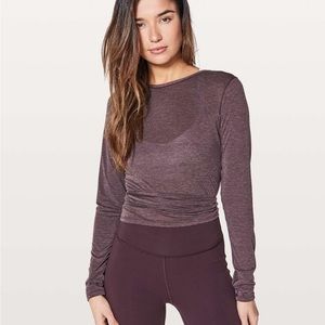 Lululemon Tied To It Wrap - Heathered Black Cherry